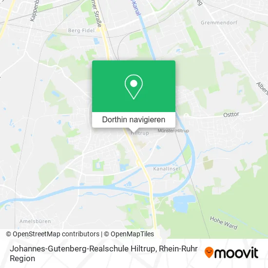 Johannes-Gutenberg-Realschule Hiltrup Karte