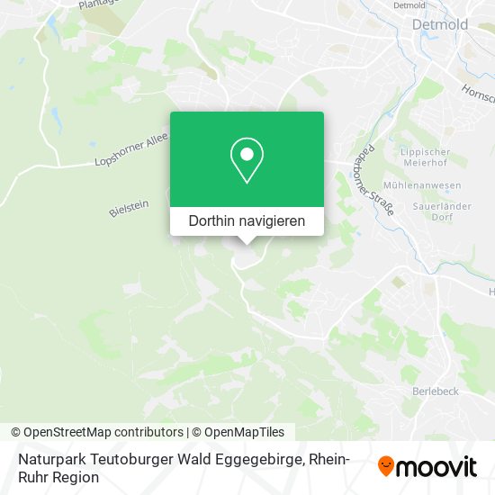 Naturpark Teutoburger Wald Eggegebirge Karte