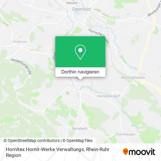 Hornitex Hornit-Werke Verwaltungs Karte