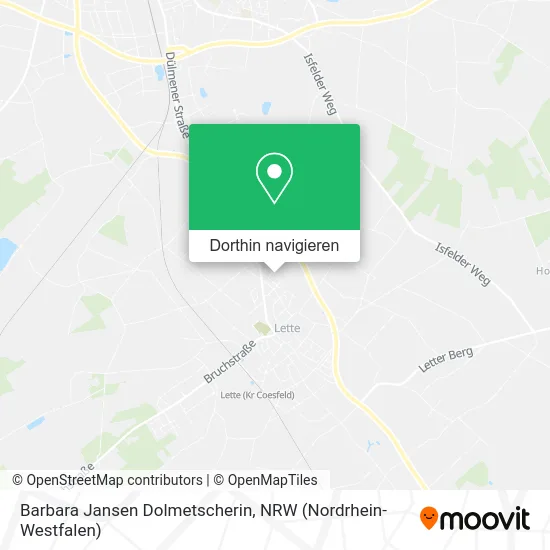 Barbara Jansen Dolmetscherin Karte