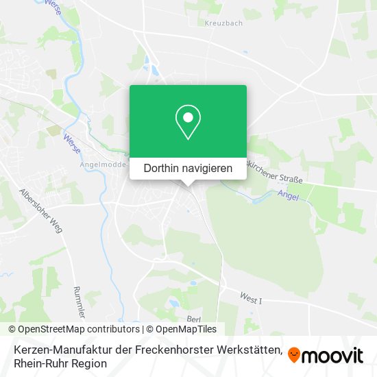 Kerzen-Manufaktur der Freckenhorster Werkstätten Karte