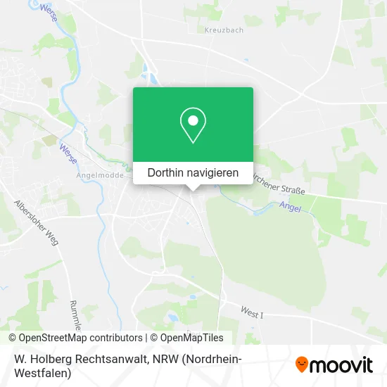 W. Holberg Rechtsanwalt Karte