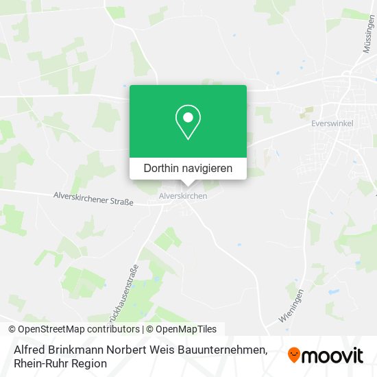 Alfred Brinkmann Norbert Weis Bauunternehmen Karte