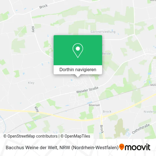 Bacchus Weine der Welt Karte