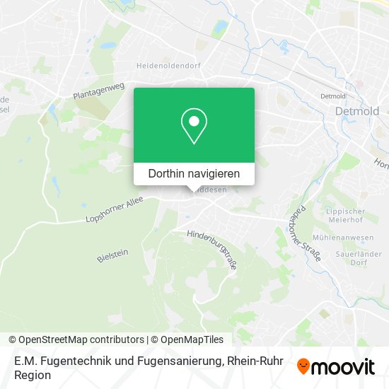 E.M. Fugentechnik und Fugensanierung Karte
