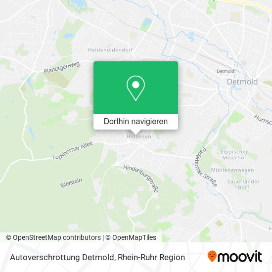 Autoverschrottung Detmold Karte