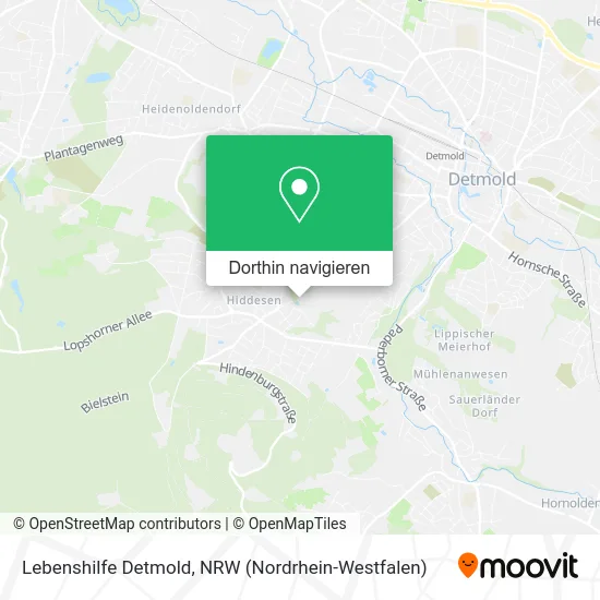 Lebenshilfe Detmold Karte