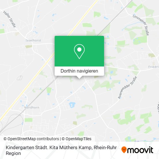 Kindergarten Städt. Kita Müthers Kamp Karte
