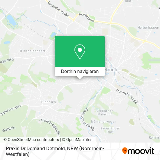 Praxis Dr.Demand Detmold Karte