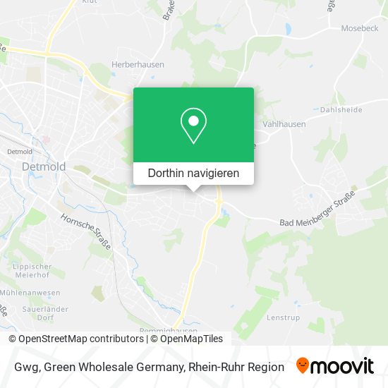 Gwg, Green Wholesale Germany Karte