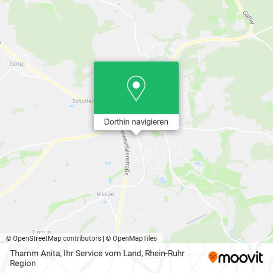 Thamm Anita, Ihr Service vom Land Karte