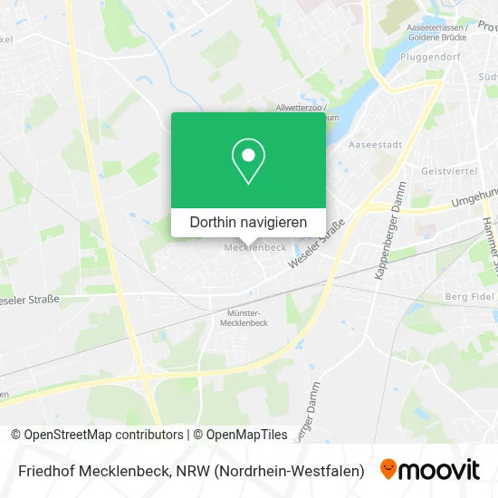 Friedhof Mecklenbeck Karte