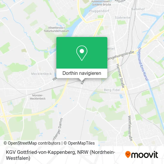 KGV Gottfried-von-Kappenberg Karte