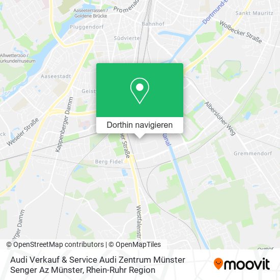 Audi Verkauf & Service Audi Zentrum Münster Senger Az Münster Karte