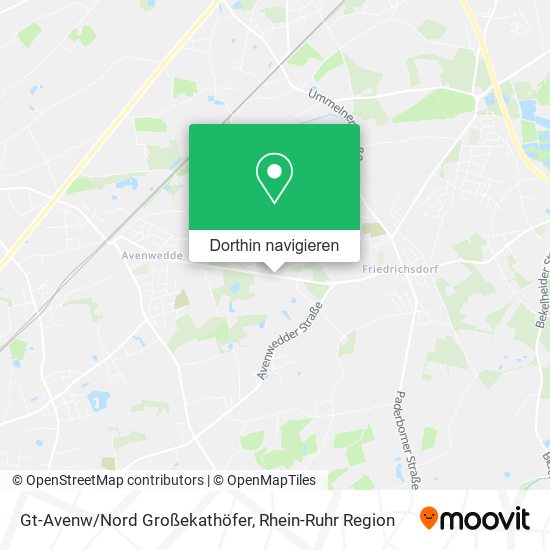 Gt-Avenw/Nord Großekathöfer Karte