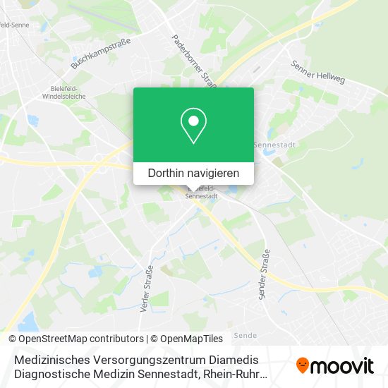 Medizinisches Versorgungszentrum Diamedis Diagnostische Medizin Sennestadt Karte