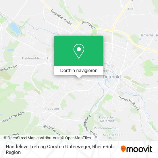 Handelsvertretung Carsten Unterweger Karte