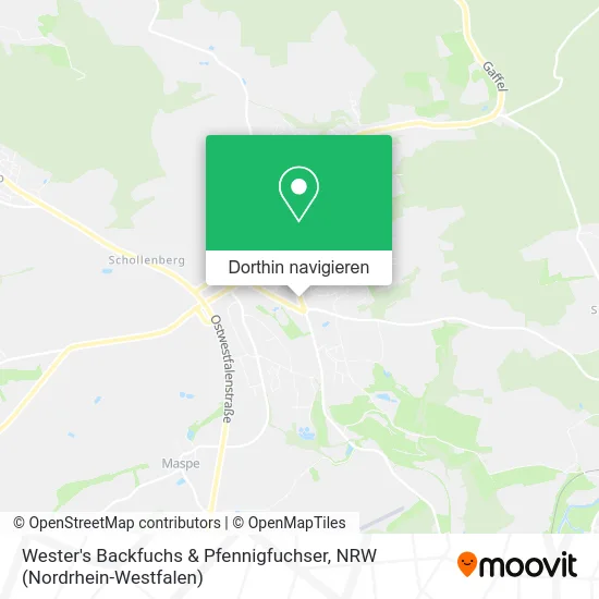 Wester's Backfuchs & Pfennigfuchser Karte