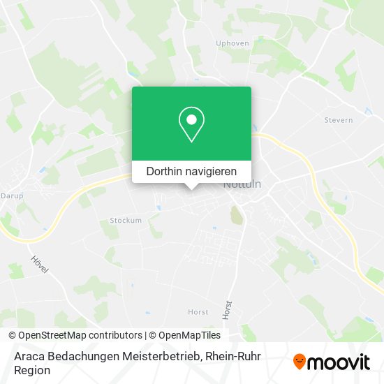 Araca Bedachungen Meisterbetrieb Karte