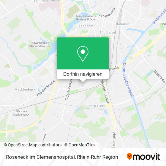 Roseneck im Clemenshospital Karte