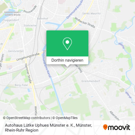 Autohaus Lütke Uphues Münster e. K., Münster Karte