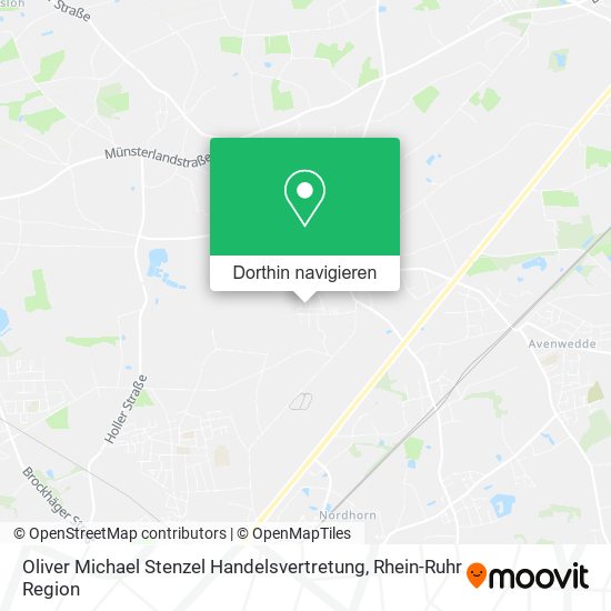 Oliver Michael Stenzel Handelsvertretung Karte
