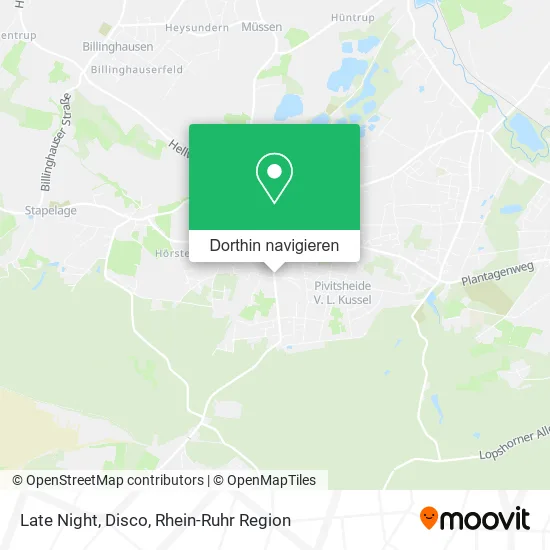 Late Night, Disco Karte