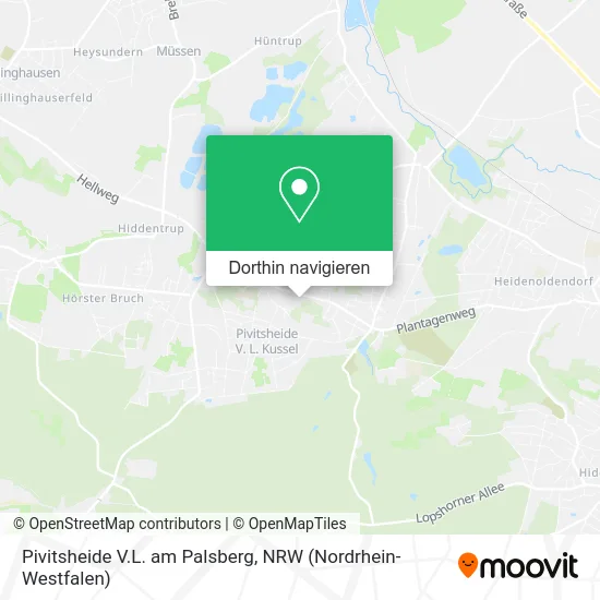 Pivitsheide V.L. am Palsberg Karte
