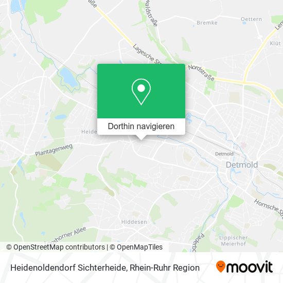 Heidenoldendorf Sichterheide Karte