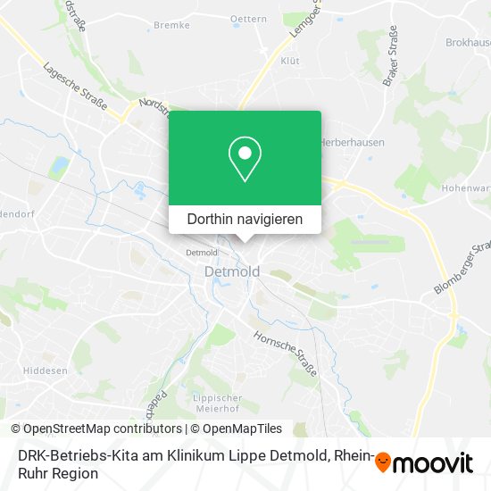 DRK-Betriebs-Kita am Klinikum Lippe Detmold Karte