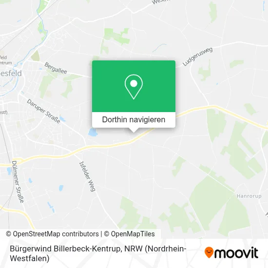 Bürgerwind Billerbeck-Kentrup Karte