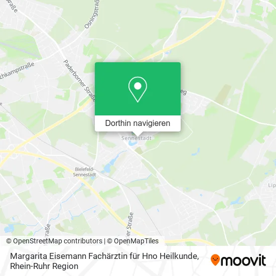 Margarita Eisemann Fachärztin für Hno Heilkunde Karte