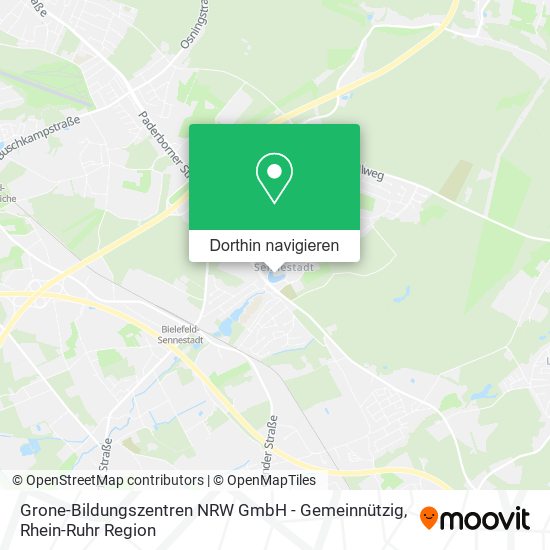 Grone-Bildungszentren NRW GmbH - Gemeinnützig Karte