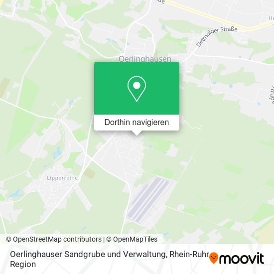 Oerlinghauser Sandgrube und Verwaltung Karte