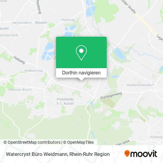 Watercryst Büro Weidmann Karte