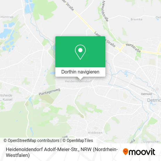 Heidenoldendorf Adolf-Meier-Str. Karte