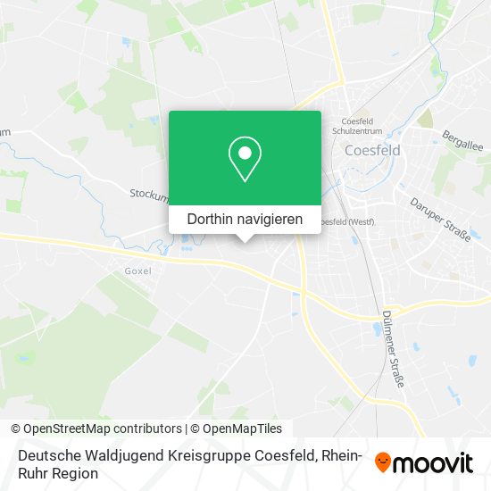 Deutsche Waldjugend Kreisgruppe Coesfeld Karte