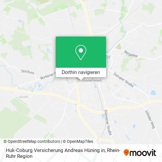 Huk-Coburg Versicherung Andreas Hüning in Karte