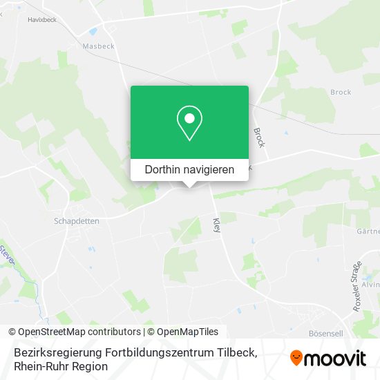 Bezirksregierung Fortbildungszentrum Tilbeck Karte