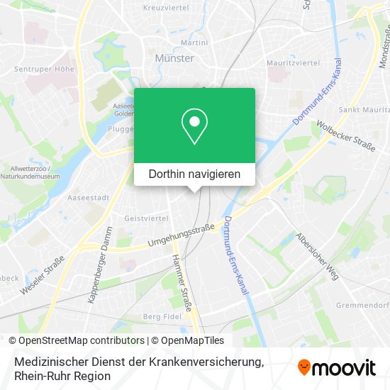 Medizinischer Dienst der Krankenversicherung Karte