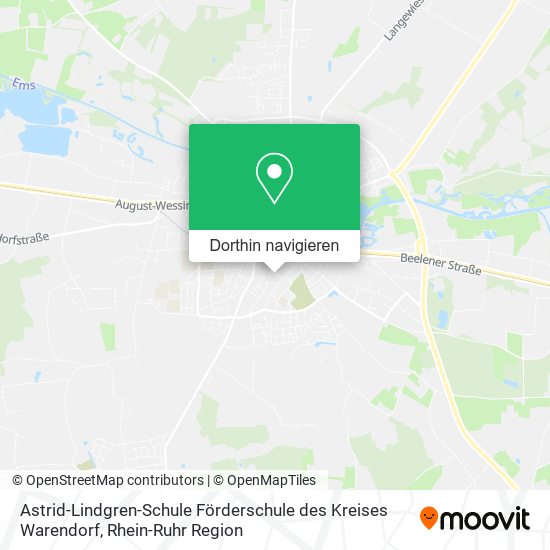 Astrid-Lindgren-Schule Förderschule des Kreises Warendorf Karte