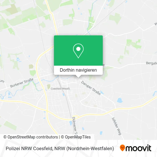 Polizei NRW Coesfeld Karte
