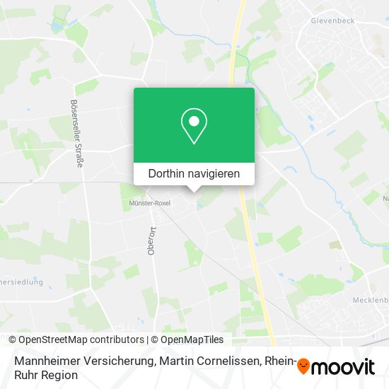 Mannheimer Versicherung, Martin Cornelissen Karte