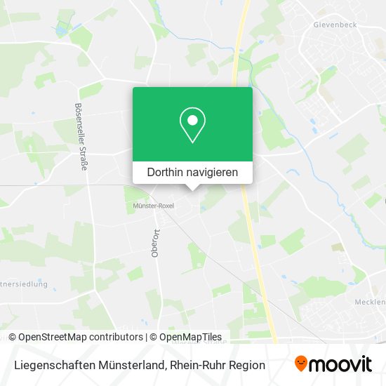 Liegenschaften Münsterland Karte