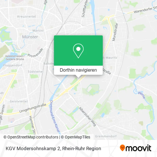 KGV Modersohnskamp 2 Karte