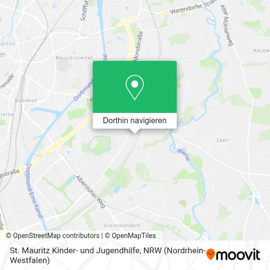 St. Mauritz Kinder- und Jugendhilfe Karte