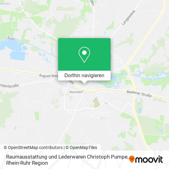 Raumausstattung und Lederwaren Christoph Pumpe Karte