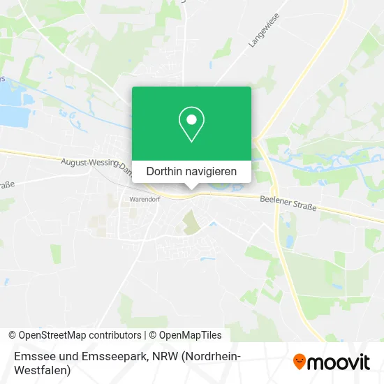 Emssee und Emsseepark Karte