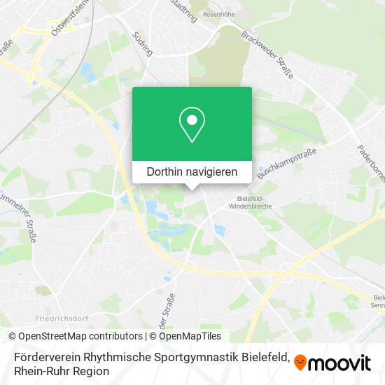 Förderverein Rhythmische Sportgymnastik Bielefeld Karte