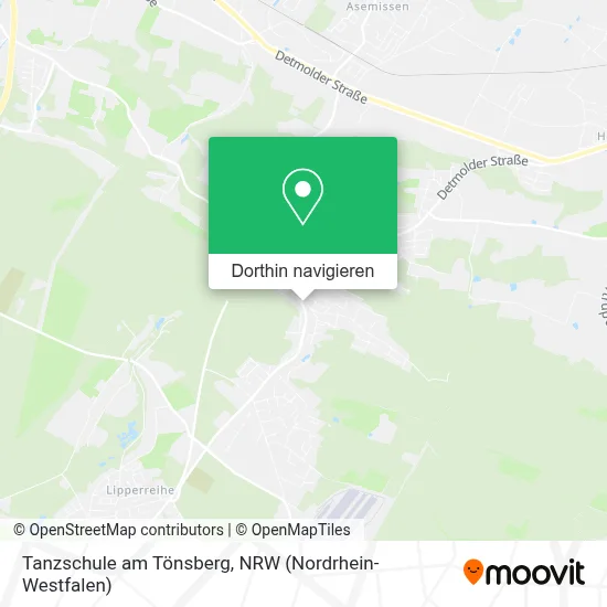 Tanzschule am Tönsberg Karte